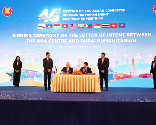 Dubai Humanitarian and ASEAN’s AHA Centre Sign Letter of Intent  to Strengthen Disaster Response